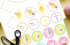Free Printable Easter And Spring Cupcake Toppers - Simply Love for Free Printable Easter Card Toppers