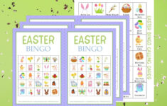 Free Printable Easter Bingo Cards (For All Ages!) - Carla Schauer in Free Printable Easter Bingo Cards For Large Groups