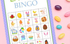 Free Printable Easter Bingo Cards (For All Ages!) - Carla Schauer pertaining to Free Printable Easter Bingo Cards Candy