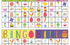 Free Printable Easter Bingo Cards in Free Printable Easter Bingo Cards