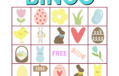 Free Printable Easter Bingo Game Cards For Kids intended for Free Printable Easter Bingo Cards For 3rd Grade