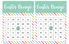 Free Printable Easter Bingo Game - The Girl Creative with Free Printable Easter Bingo Cards with Numbers