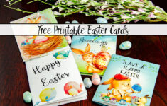 Free Printable Easter Cards: 4 Adorable Designs pertaining to Free Printable Mini Easter Cards