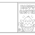 Free Printable Easter Cards To Color (Perfect For Kids!)   The In Easter Card Printable Colouring