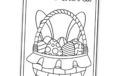 Free Printable Easter Cards To Color (Perfect For Kids!) - The in Free Printable Easter Cards Black and White