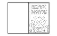 Free Printable Easter Cards To Color (Perfect For Kids!) - The pertaining to Happy Easter Card Printable