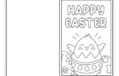 Free Printable Easter Cards To Color (Perfect For Kids!) - The throughout Free Printable Cards For Easter