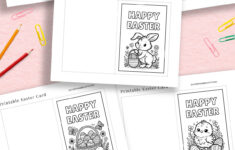 Free Printable Easter Cards To Colour — Gathering Beauty regarding Free Printable Easter Cards And Envelopes