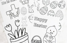 Free Printable Easter Coloring Pages For Kids - Fox Farm Home in Free Printable Colouring Easter Cards