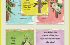 Free Printable Easter Memory Verses | Healing Home inside Free Printable Scripture Cards Easter