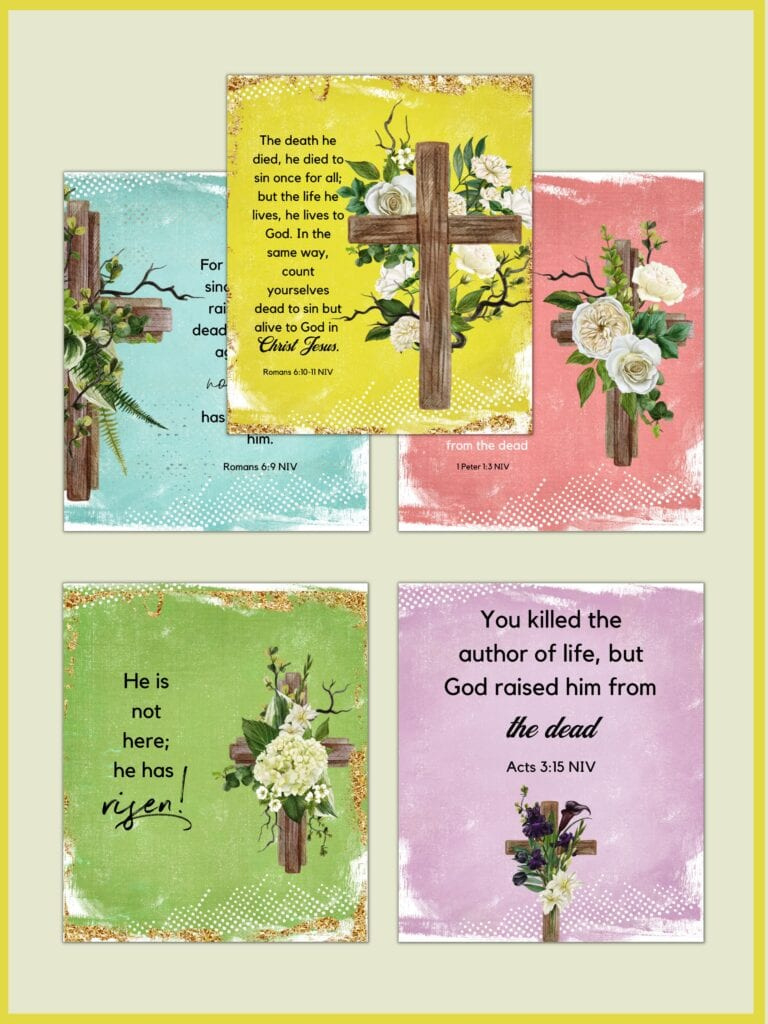 Free Printable Easter Memory Verses | Healing Home inside Free Printable Scripture Cards Easter