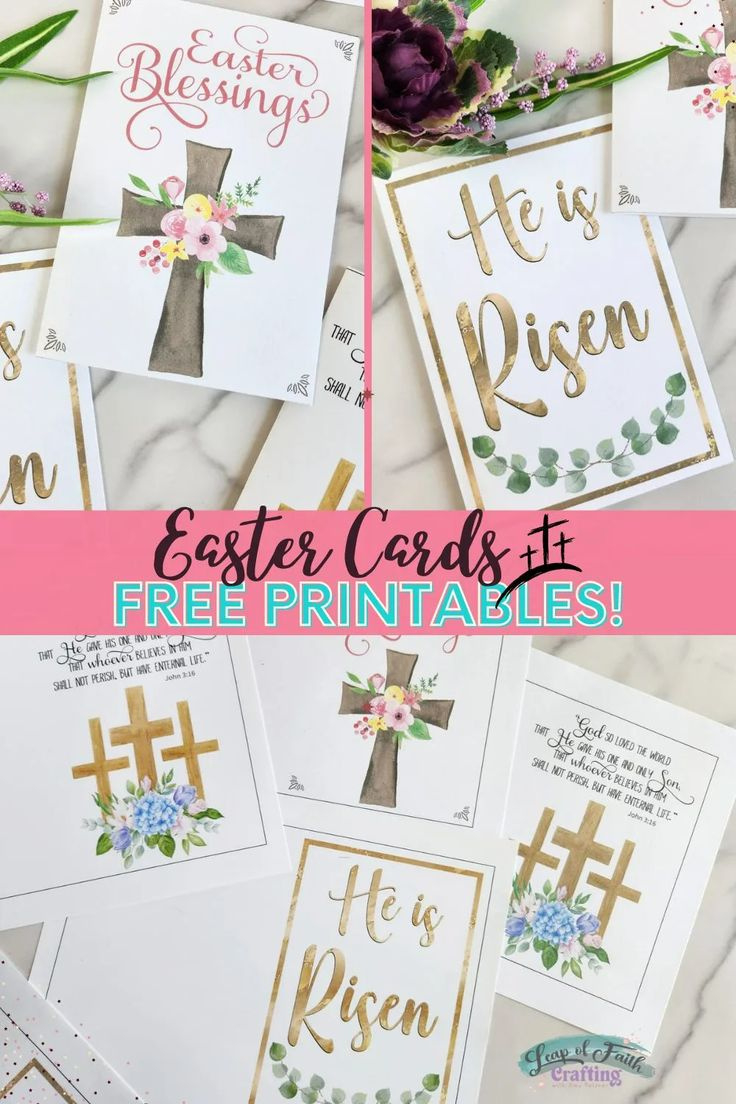 Free Printable Religious Easter Card (3 Designs!) intended for Free Printable Religious Easter Cards