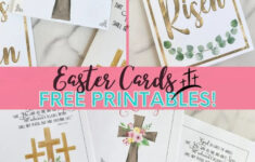 Free Printable Religious Easter Card (3 Designs!) throughout Free Printable Easter Cards Religious