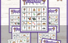 Free Religious Easter Bingo Printable! intended for Free Printable Easter Bingo Cards Religious