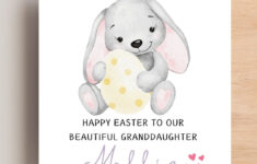 Granddaughter Easter Card, Personalised Easter Card For Daughter with regard to Free Printable Easter Cards For Granddaughter