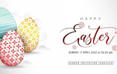 Happy Easter Greeting Card With Three Colorful Eggs, Applicable pertaining to Easter Cards Online Printable