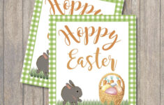 Hoppy Easter Printable Tags in Hoppy Easter Card Printable