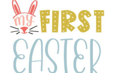 My First Easter Vector Art, Icons, And Graphics For Free Download with regard to Free Printable Baby'S First Easter Card