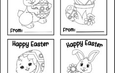 Printable Easter Cards For Kids for Printable Coloring Easter Cards