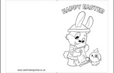 Printable Easter Cards For Kids pertaining to Black and White Printable Easter Cards