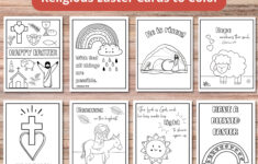 Printable Easter Cards To Color | Religious Easter Cards in Printable Religious Easter Cards to Make