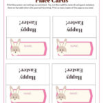 Printable Easter Place Cards   Add A Little Adventure With Regard To Free Easter Place Card Printables