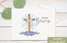 Printable Religious Easter Card, Religious Easter Card Printable throughout Printable Religious Easter Cards