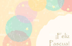 Spanish Greeting Card Easter Text Hi-Res Stock Photography And in Free Printable Easter Cards In Spanish