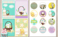 The Cherry On Top: Free Easter Printables Stickers A Template And in Free Printable Easter Card Toppers